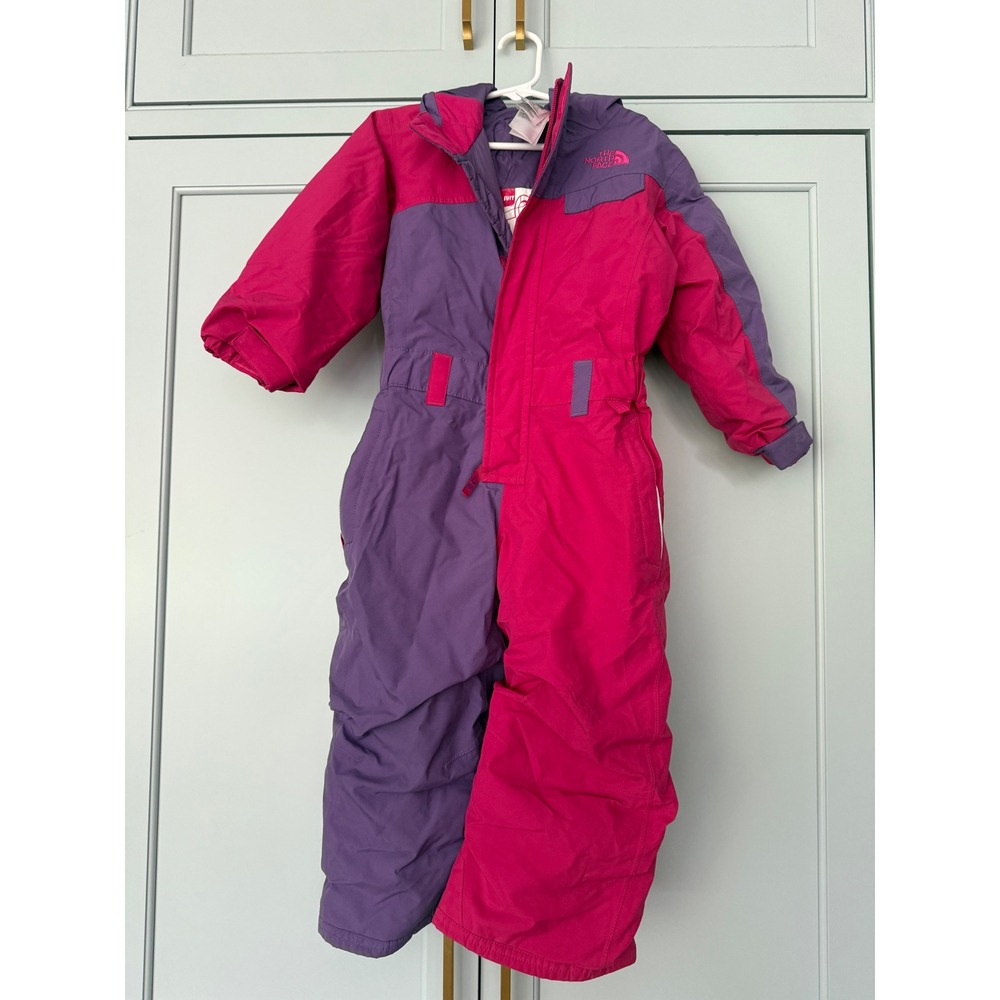 The North Face Toddler Pink Purple Heatseeker Insulated Snowsuit EZ Grow 3T